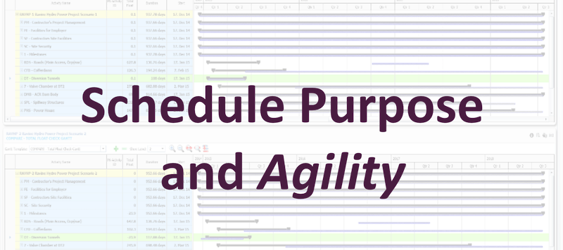 Agile Project Management - Schedule Purpose and Agility