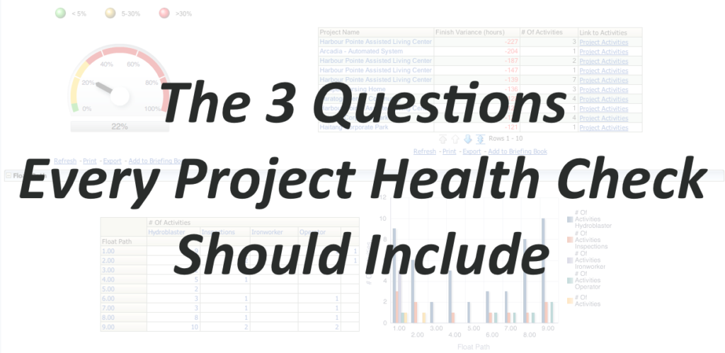 The 3 Questions Every Project Health Check Should Include