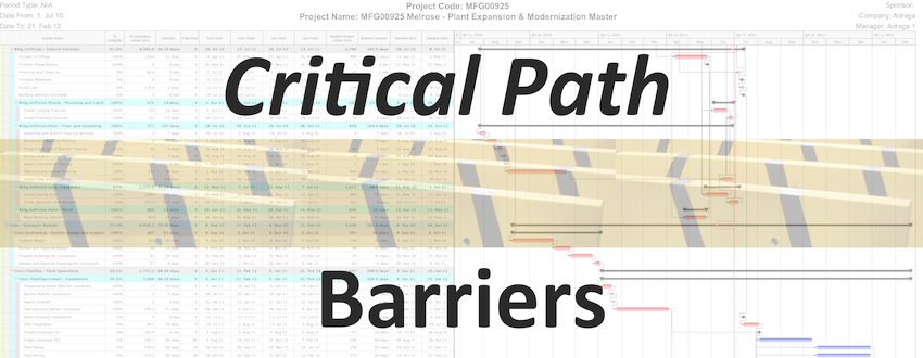 Critical Path Barriers