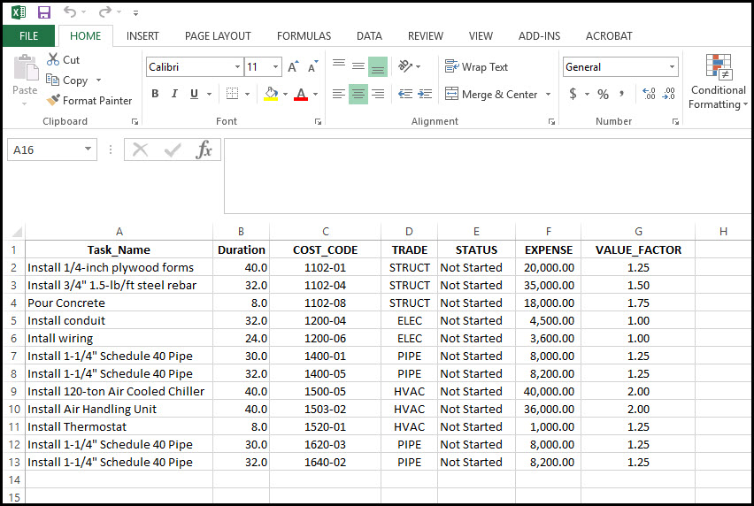 Import Microsoft Excel XLS and XLSX Data File into Microsoft Project 1