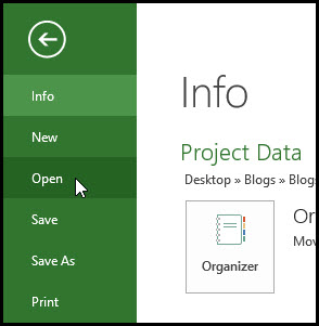 Import Microsoft Excel XLS and XLSX Data File into Microsoft Project 11