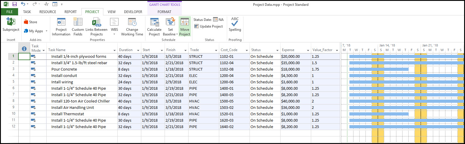 Import Microsoft Excel XLS and XLSX Data File into Microsoft Project 18
