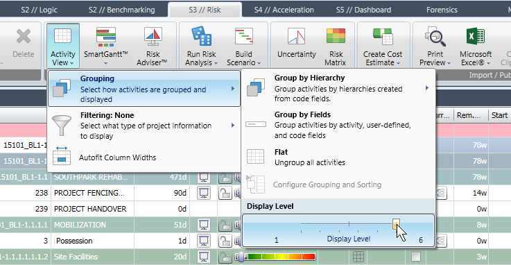 How To Expand Levels in Deltek Acumen 5