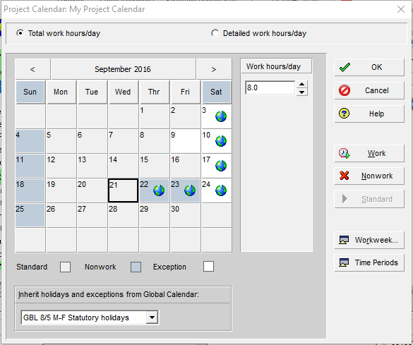 Oracle Primavera P6 - A Detailed Look at the P6 Calendar 2