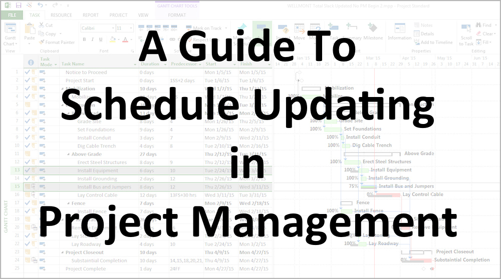 A Guide To Schedule Updating in Project Management