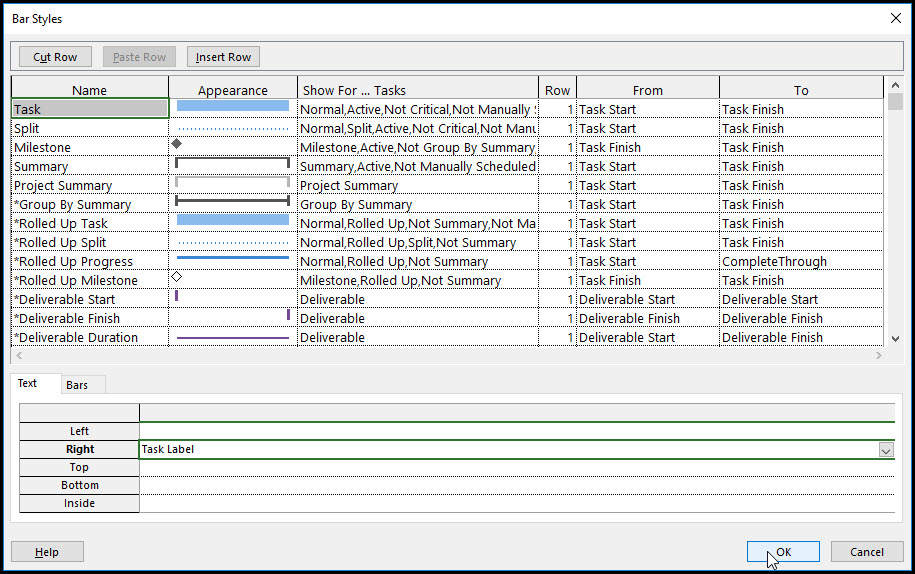 Task Bar Labels Using Multiple Fields In Microsoft Project Fig 10