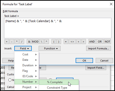Task Bar Labels Using Multiple Fields In Microsoft Project Fig 7