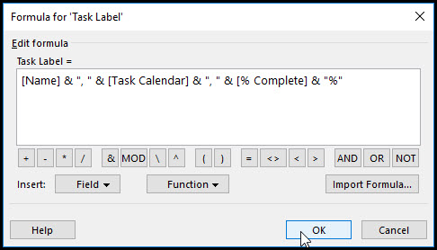 Task Bar Labels Using Multiple Fields In Microsoft Project Fig 8