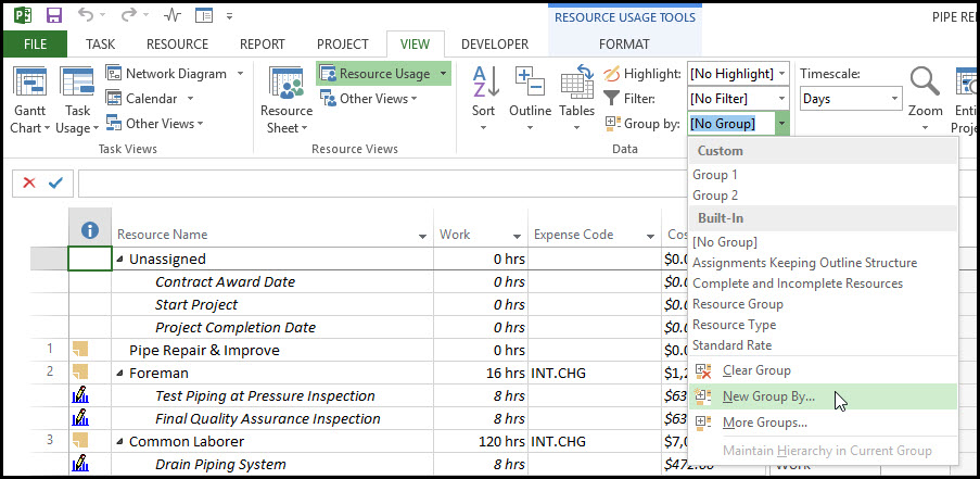 The Benefits of Using Outline Codes in Microsoft Project Fig 17