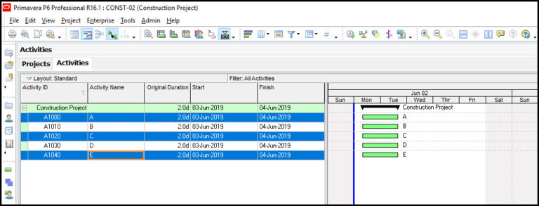 How to use the Link Activities Feature in Primavera P6 - Ten Six