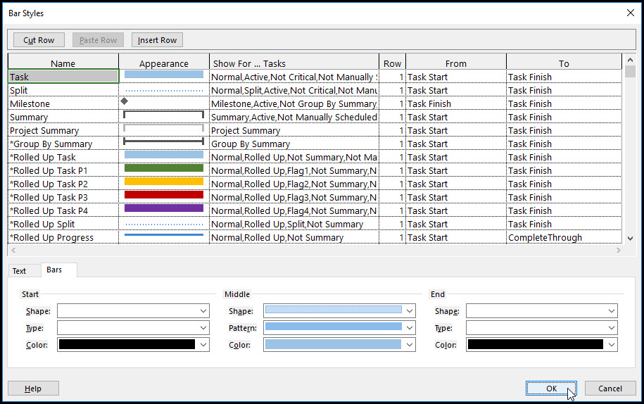 How To Color Code Summary Bars In Microsoft Project Ten Six Consulting