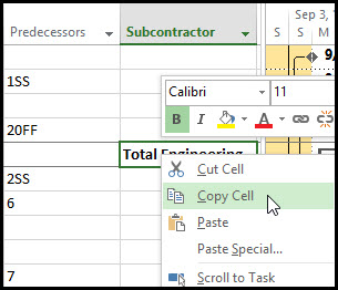 How To Use Microsoft Project’s Fill Down Feature