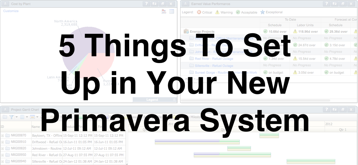 5 Things To Set Up in Your New Primavera System Banner