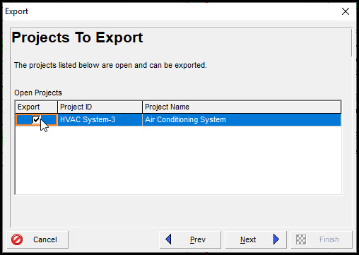P6 Project Export
