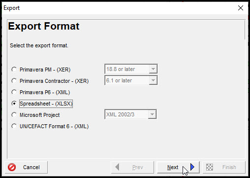 Importing XLSX Labor Resource Assignment Project Data into P6