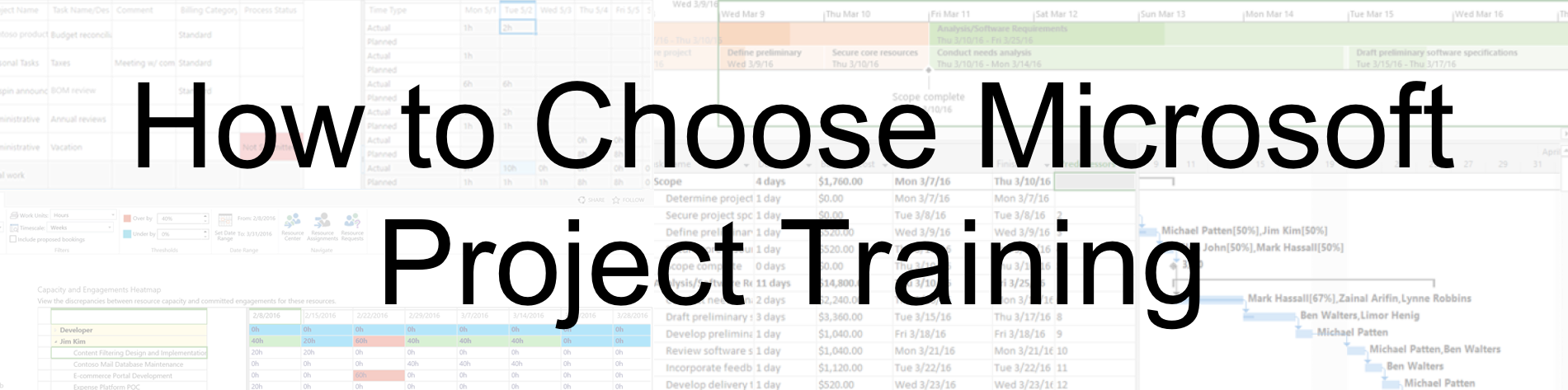 How to Choose Microsoft Project Training
