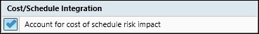 Acumen Risk Analysis Settings