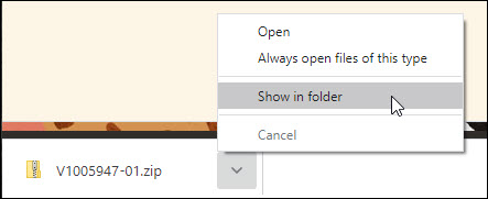 Show In Folder