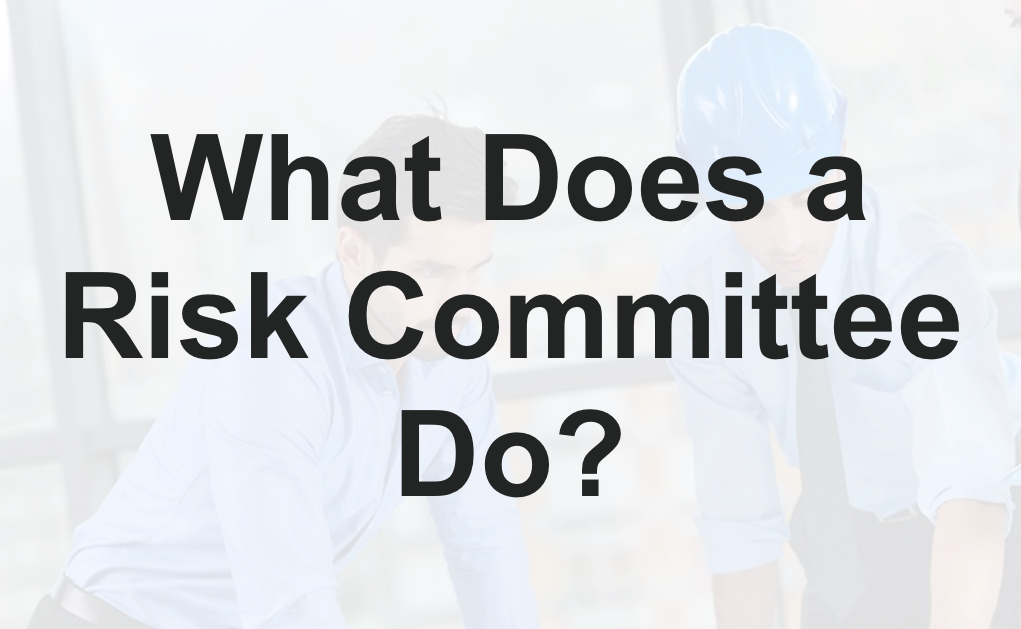 What Does a Risk Committee Do?