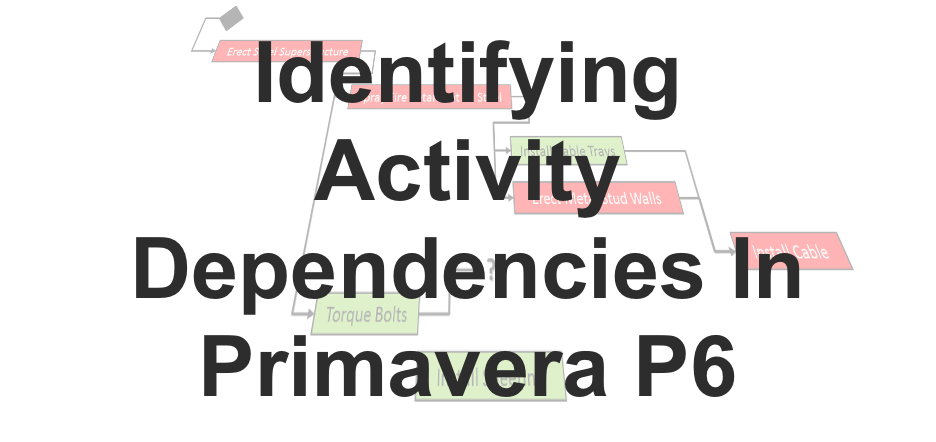 Identifying Activity Dependencies In Primavera P6