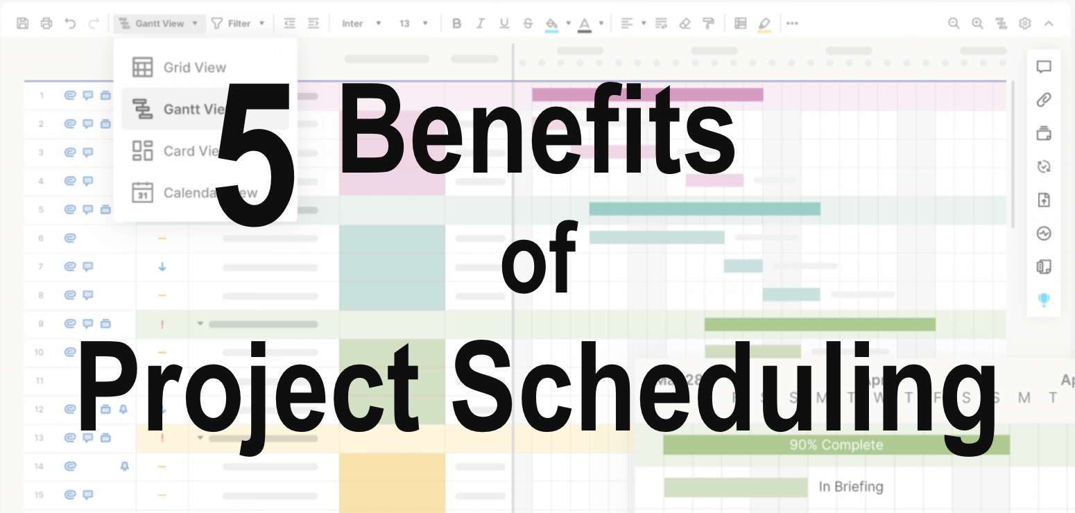 Benefits of Project Scheduling