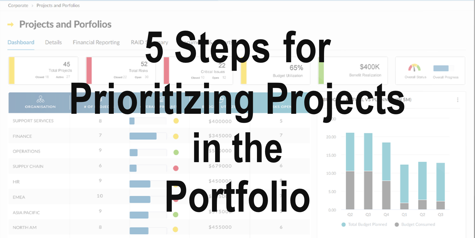 Prioritizing Projects in the Portfolio