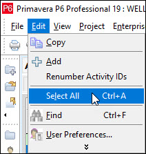 Select Tabulated Data in P6
