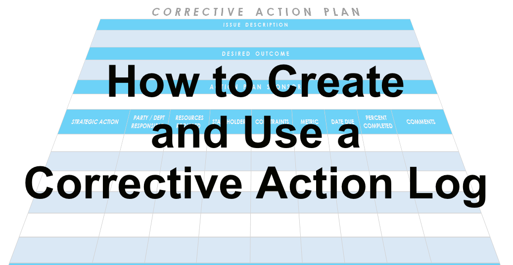 Corrective Action Log
