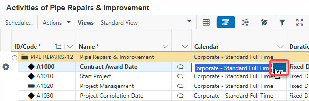 Changing Task Calendars
