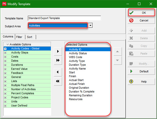 How to Export & Import Lump Sum Costs into P6 - Ten Six