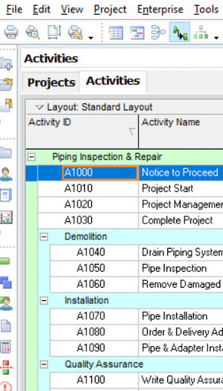 Primavera P6 Training