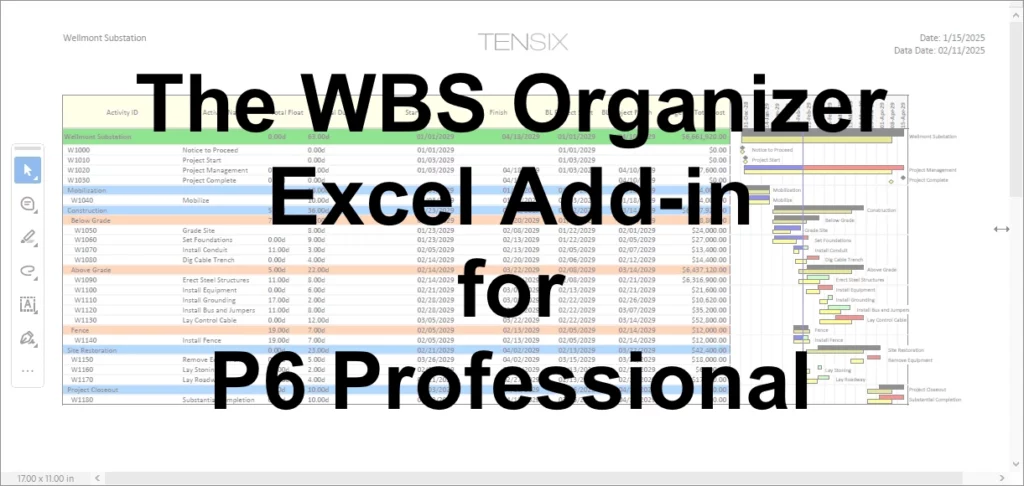 WBS Organizer Excel Add-in