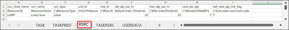Export & Import P6 Physical Percent Complete Type Progress