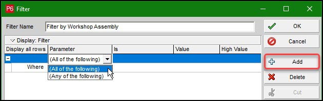 Filter a Schedule