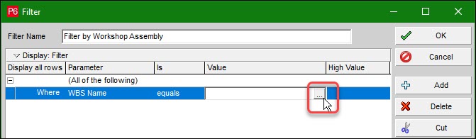 Filter a Schedule