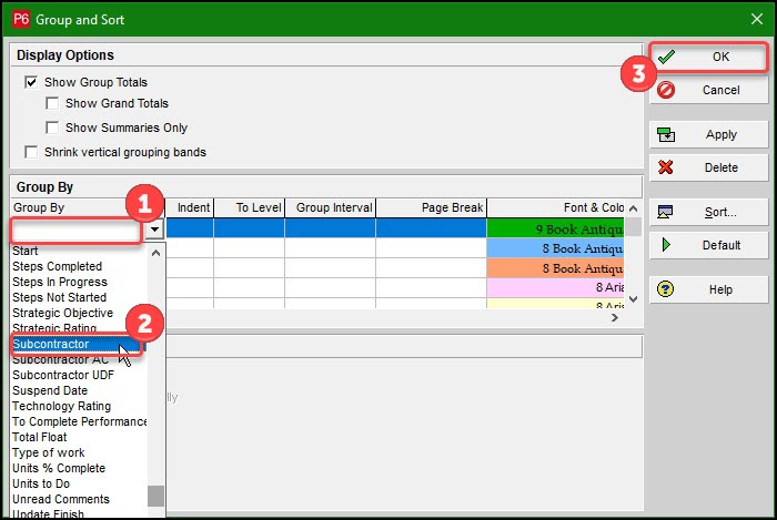 grouping activities by multiple fields