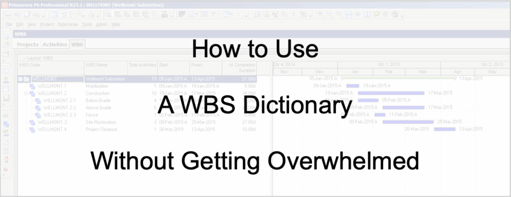 WBS Dictionary