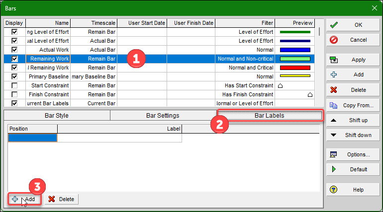 Total float on the Gantt Chart