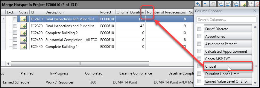 Drag and drop Critical option