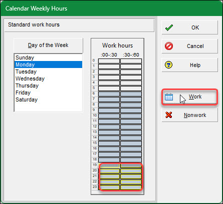 Create a Night Shift Calendar