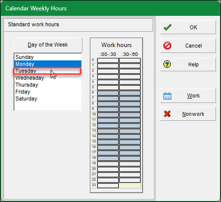 Create a Night Shift Calendar