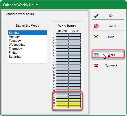 Create a Night Shift Calendar