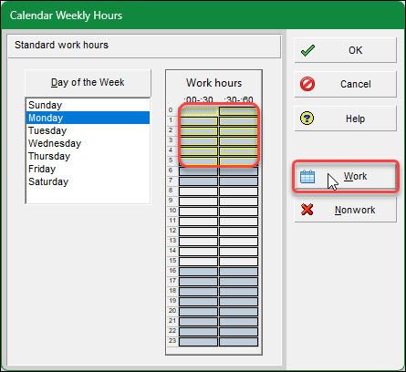 Create a Night Shift Calendar