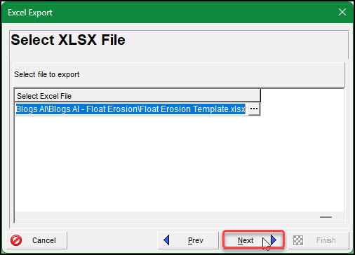 Select XLSX File