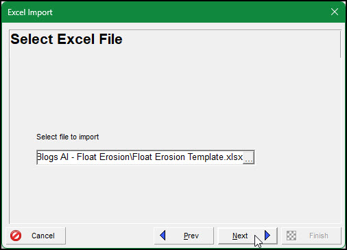 Select Excel File