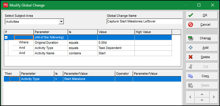 Filter for task names
